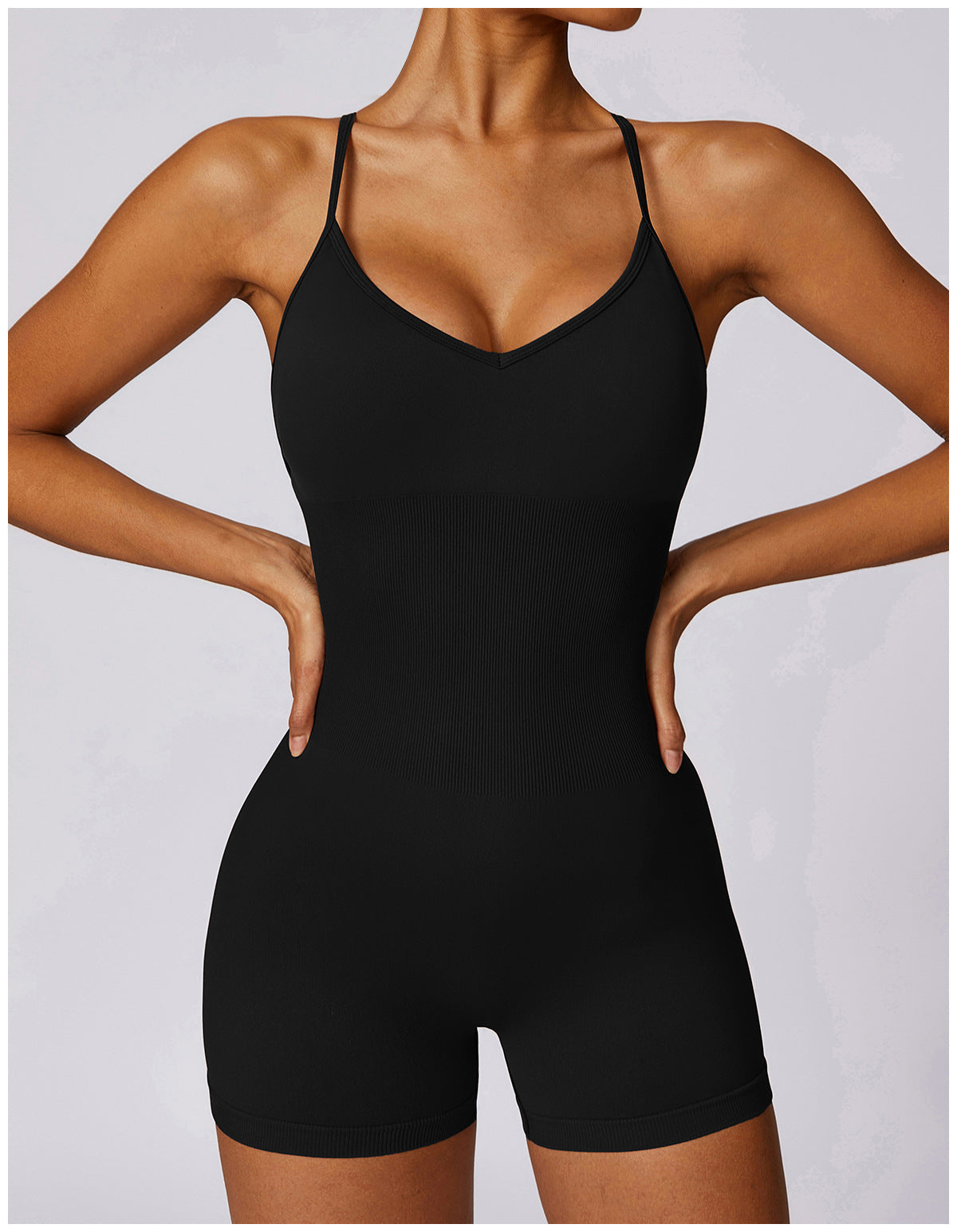 Seamless Hollow-Out Yoga Jumpsuit for Women