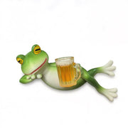 Resin frog figurine for garden and indoor decor