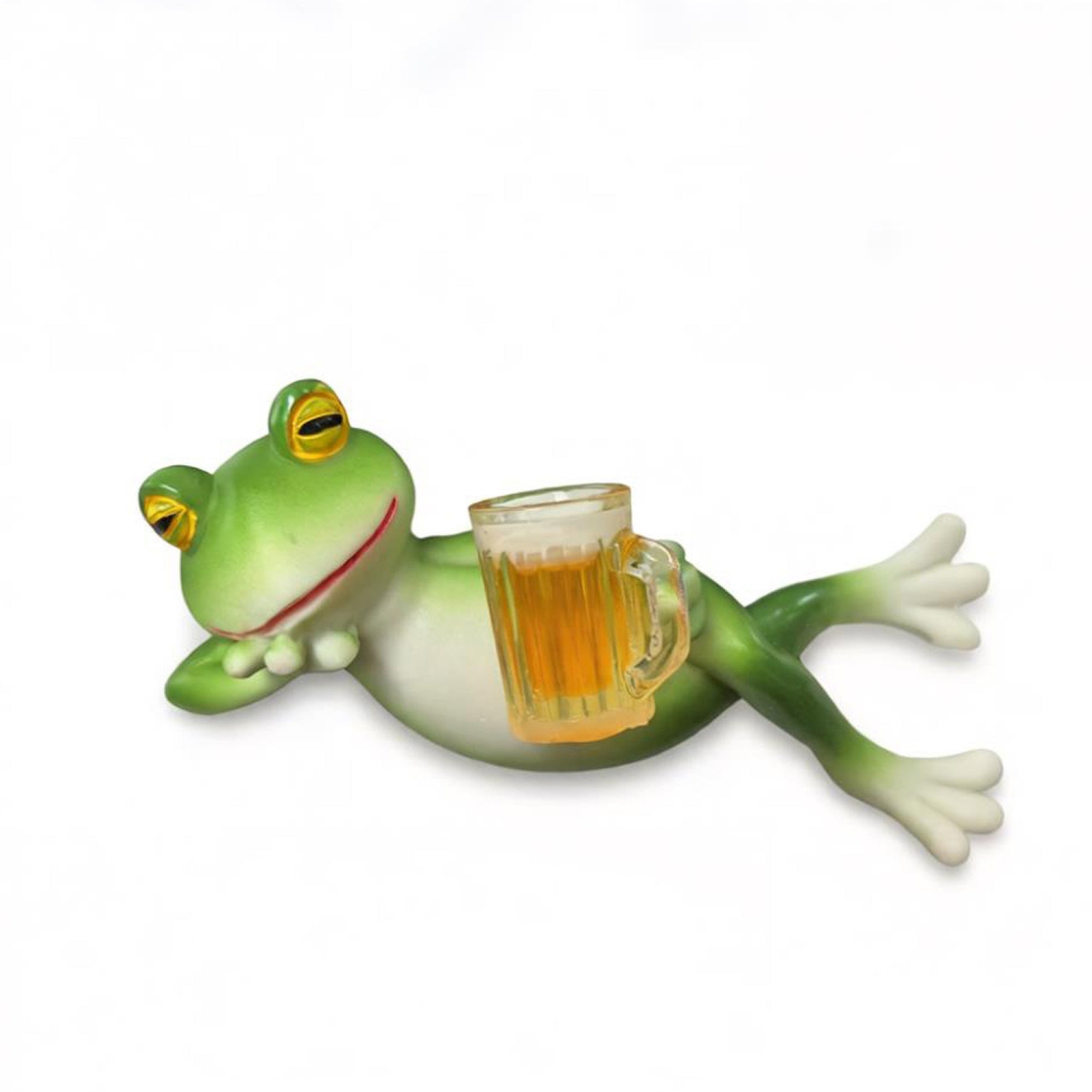 Resin frog figurine for garden and indoor decor