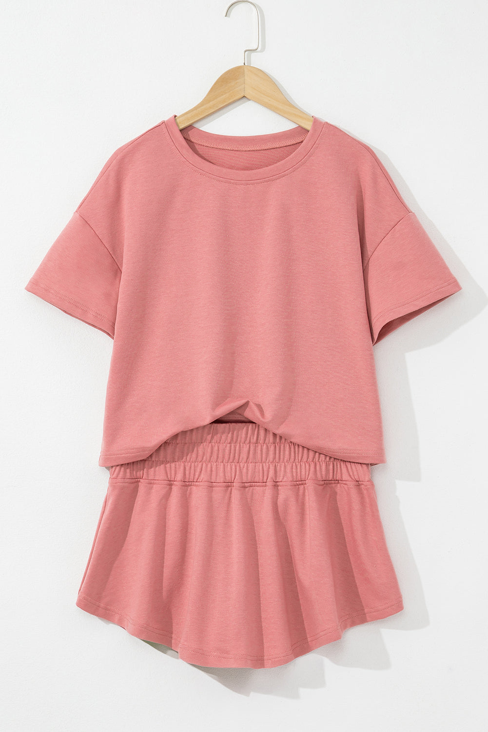 Blossom 2Pcs Cropped Tee And Ruffle High Waist Skort Set