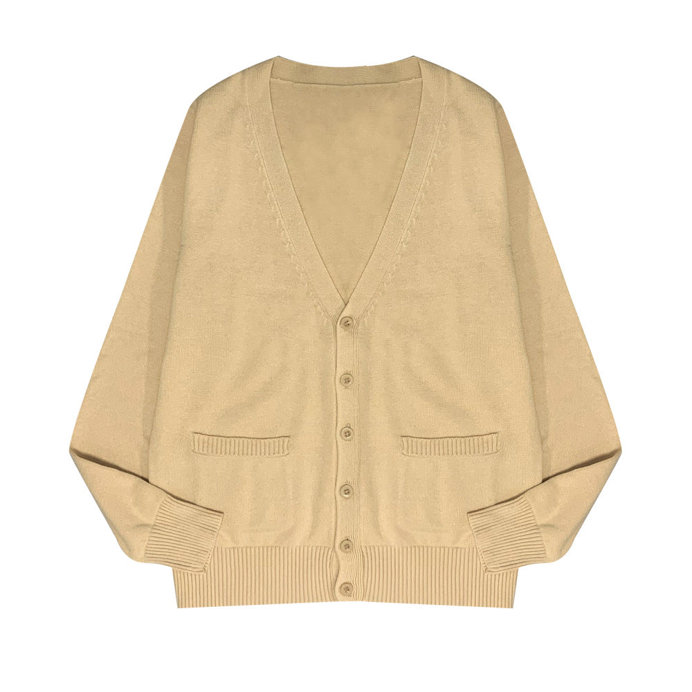 Womens Fashionable Retro Casual Knitted Cardigan
