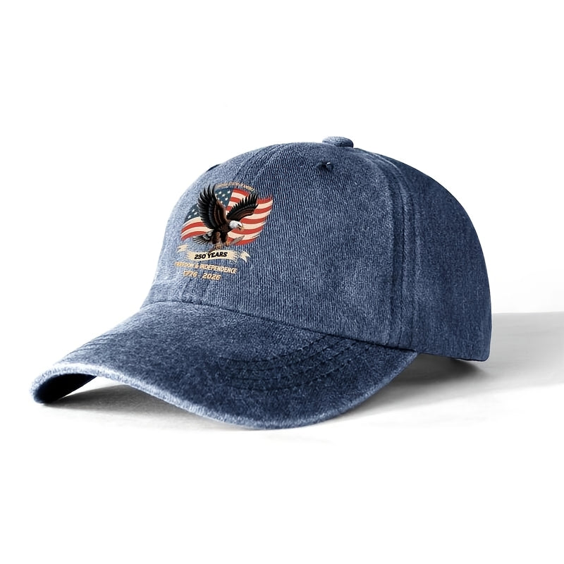 USA Star Striped Baseball Cap for Boys and Girls – Durable Sun Hat, 4th of July Theme