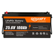 25.6V 100Ah Deep Cycle LiFePO4 Battery with Built-In BMS