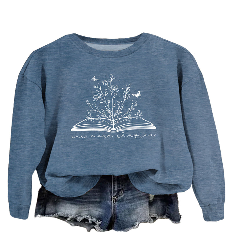 Casual Long Sleeve Letter Print Loose Sweatshirt