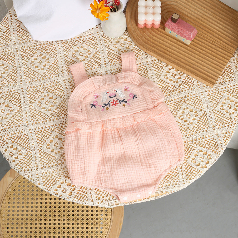 Soft Cotton Sleeveless Baby Bodysuit & Romper