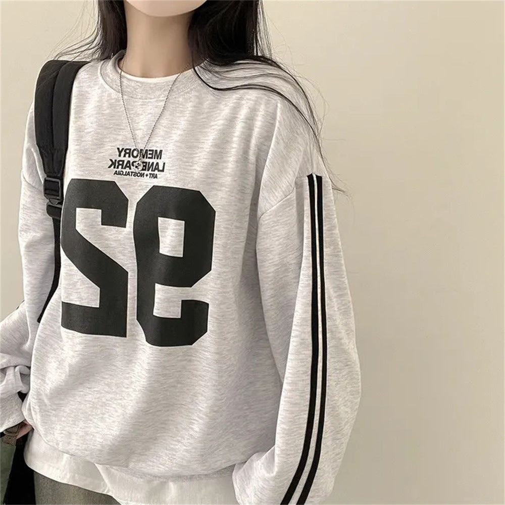Korean Style Loose Casual Cotton Sweater for Women