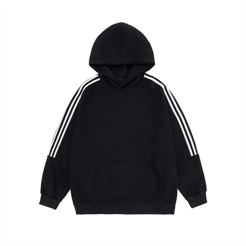 Cozy Unisex Colorblock Casual Pullover Hoodie