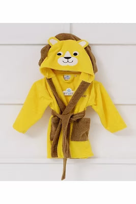 Children's hooded bathrobe in soft organic cotton 3-8 years
