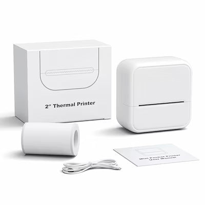 Compact Bluetooth Label Printer with Adhesive Labels