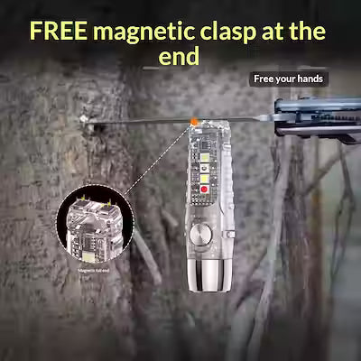 Compact Keychain Flashlight with UV Light