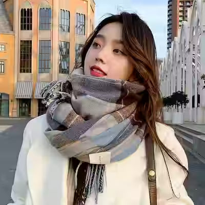 Cozy Plaid Scarf