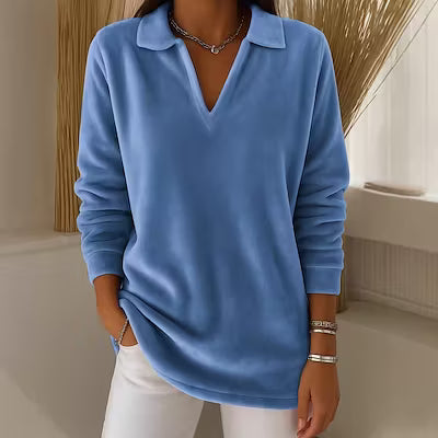 Cozy Retro Fleece Pullover Sweatshirt - image 2