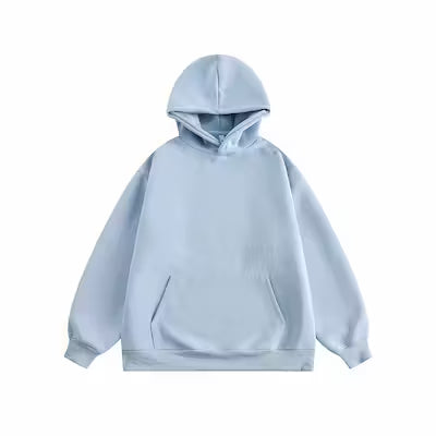 Cozy Solid Color Couple's Casual Pullover Hoodie - image 2