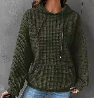 Cozy Solid Color Long-Sleeve Casual Pullover Sweater - image 6