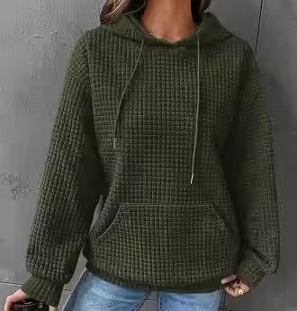 Cozy Solid Color Long-Sleeve Casual Pullover Sweater