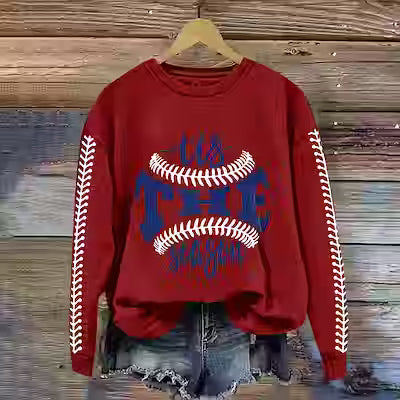 Cozy Unisex Letter Print Pullover Sweatshirt - image 10