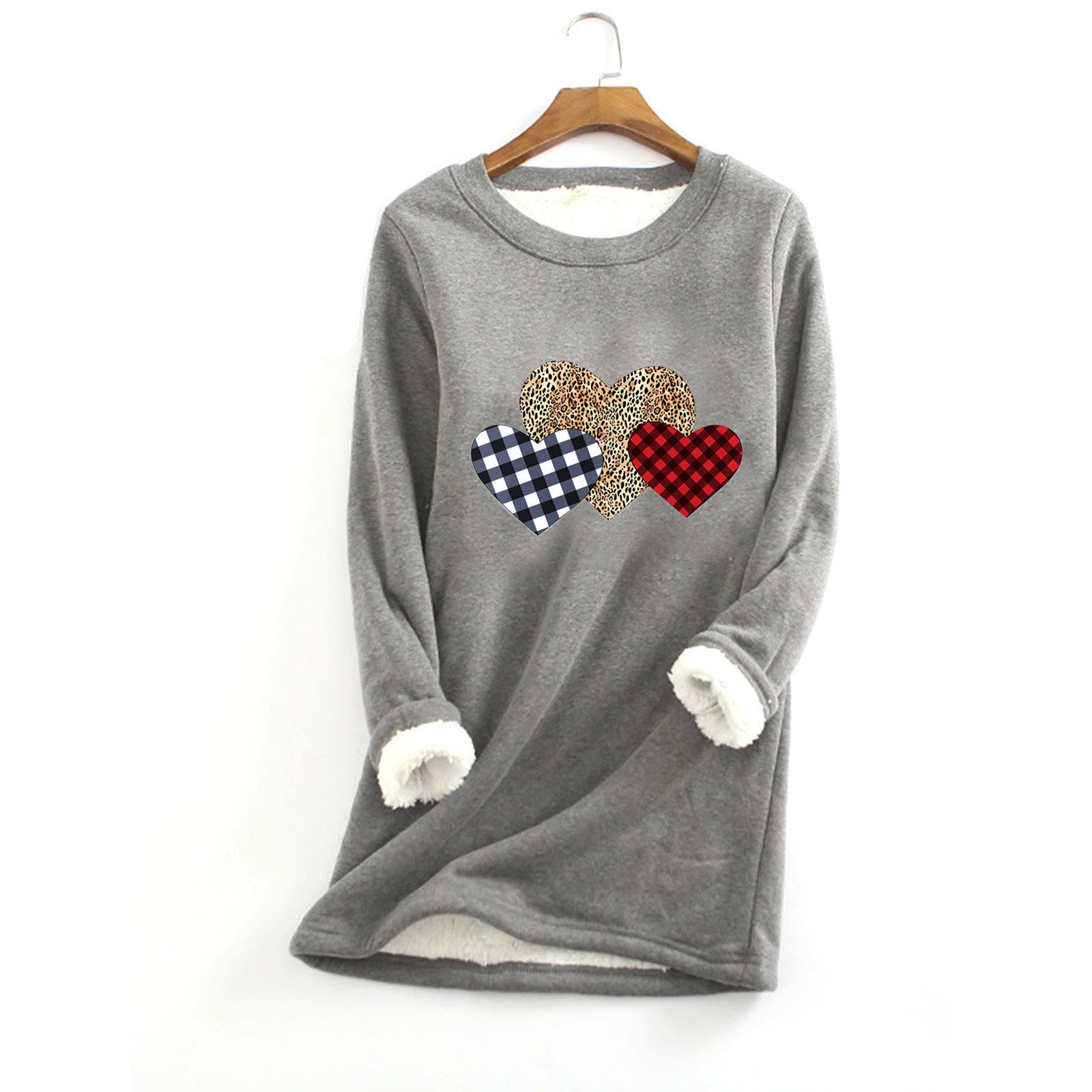 Women's Fleece-Lined Thermal Crewneck Sweater