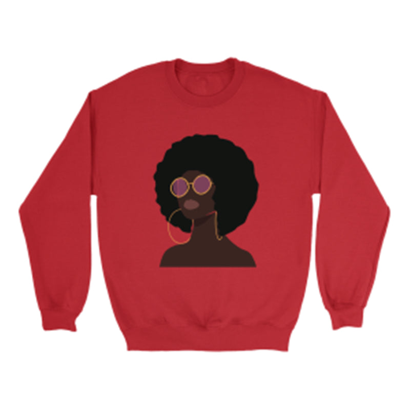 Trendy Cartoon Print Round Neck Casual Pullover Sweatshirt
