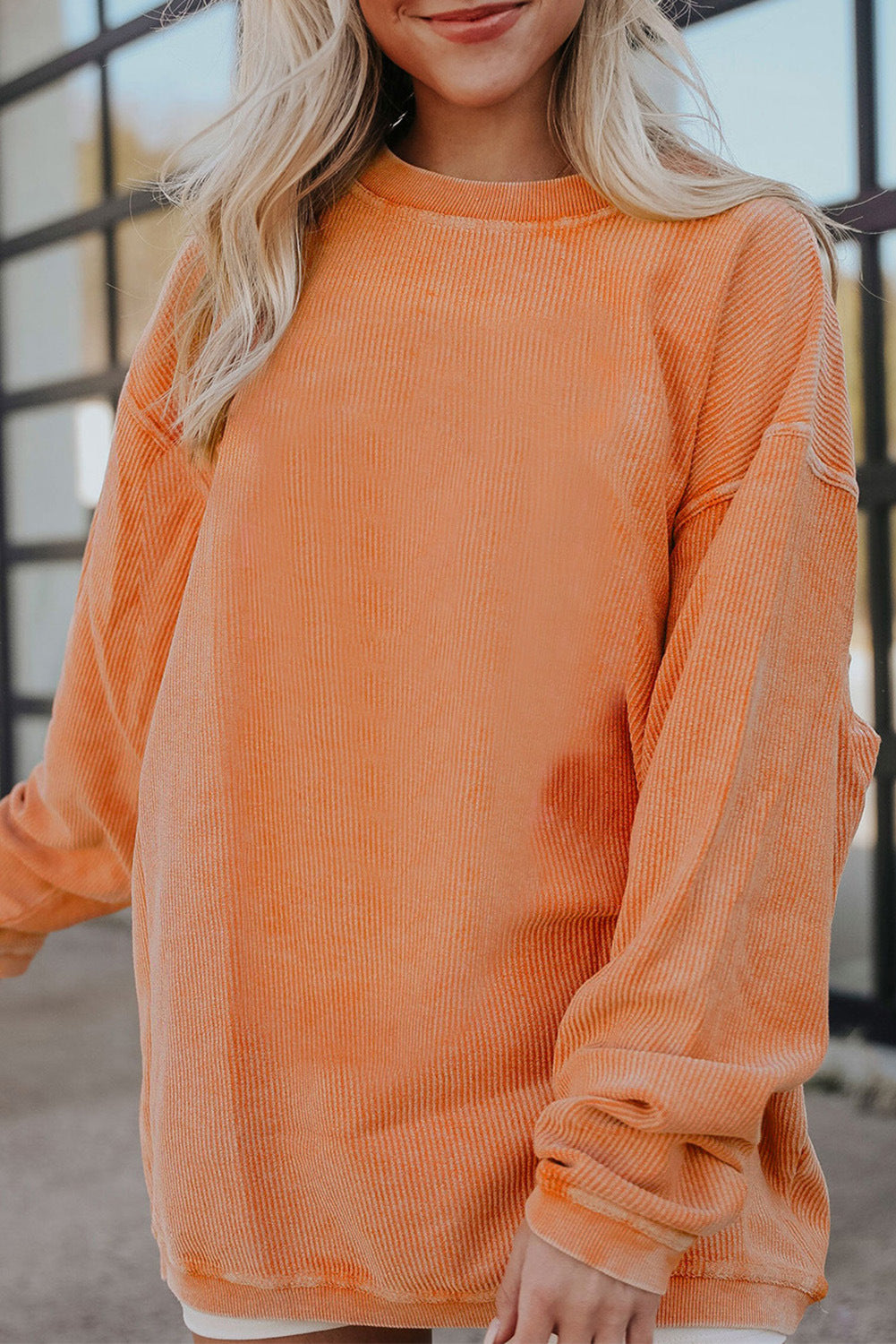 Women's Halloween Pumpkin Graphic Loose Round Neck Pullover Sweater