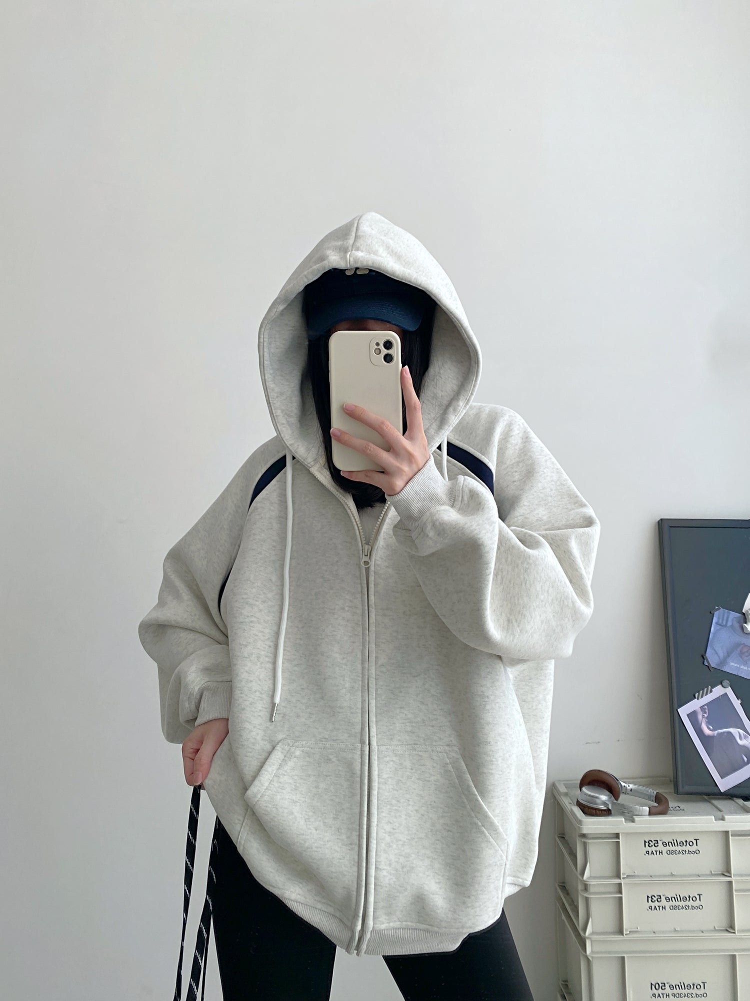 Women's Cozy Zip-Up Hooded Sweater Coat