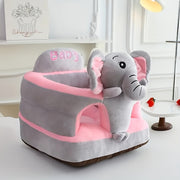 Cartoon Kids Sofa Chair – Soft Thickened Green Seat, Portable Space‑Saving Design