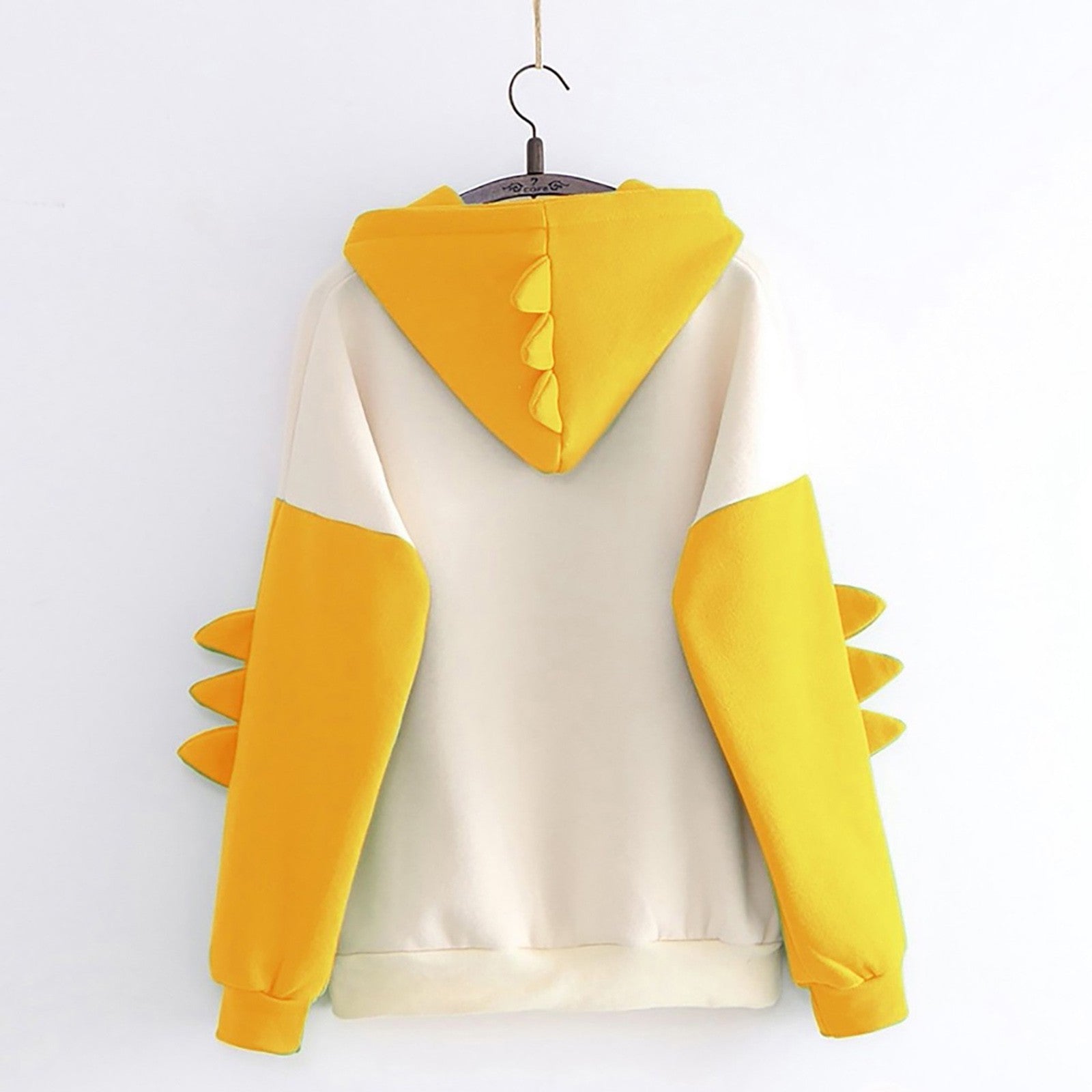 Korean Cute Dinosaur Contrast Color College Pullover Sweater