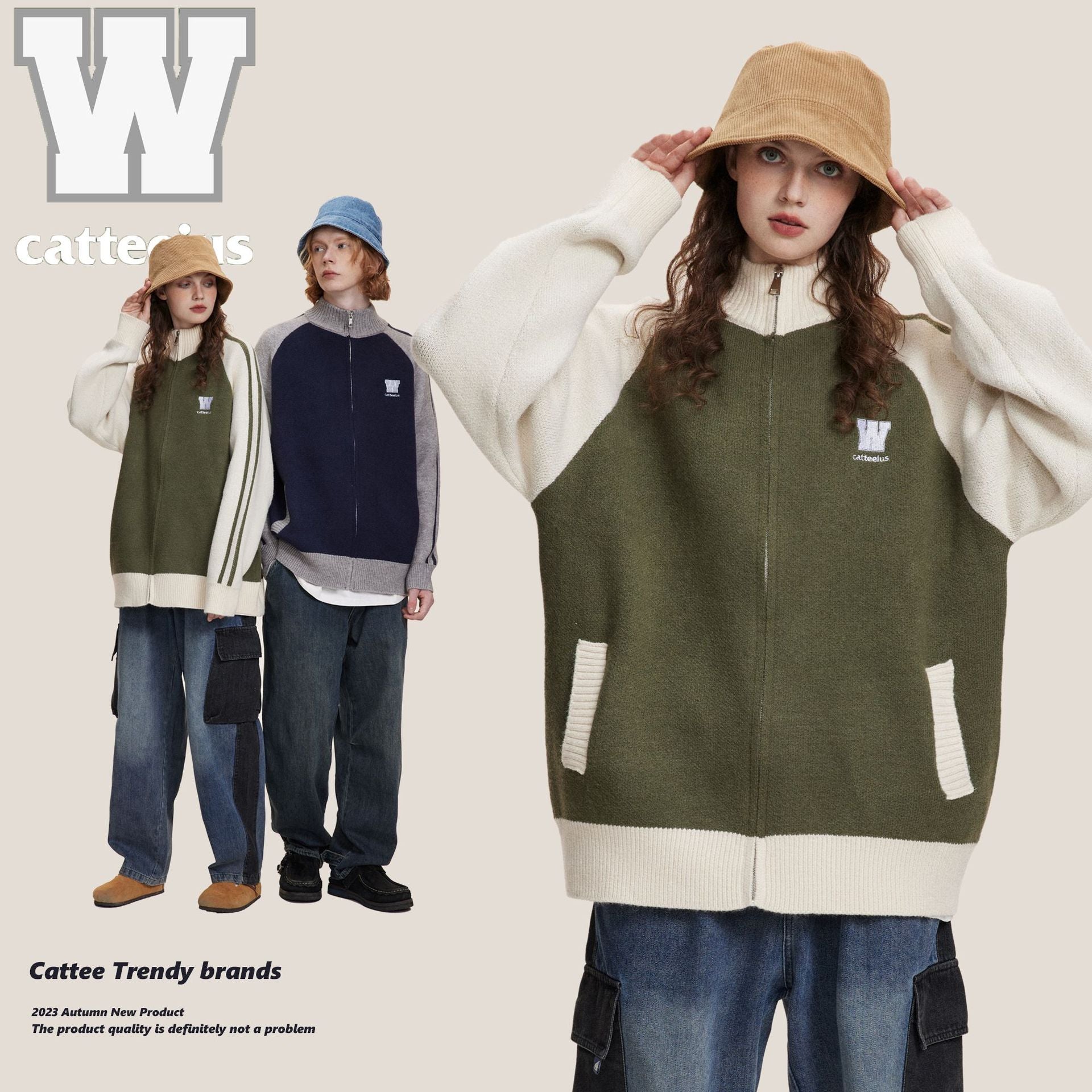 Japanese Loose Unisex Knit Sweater - Cozy Fall Pullover