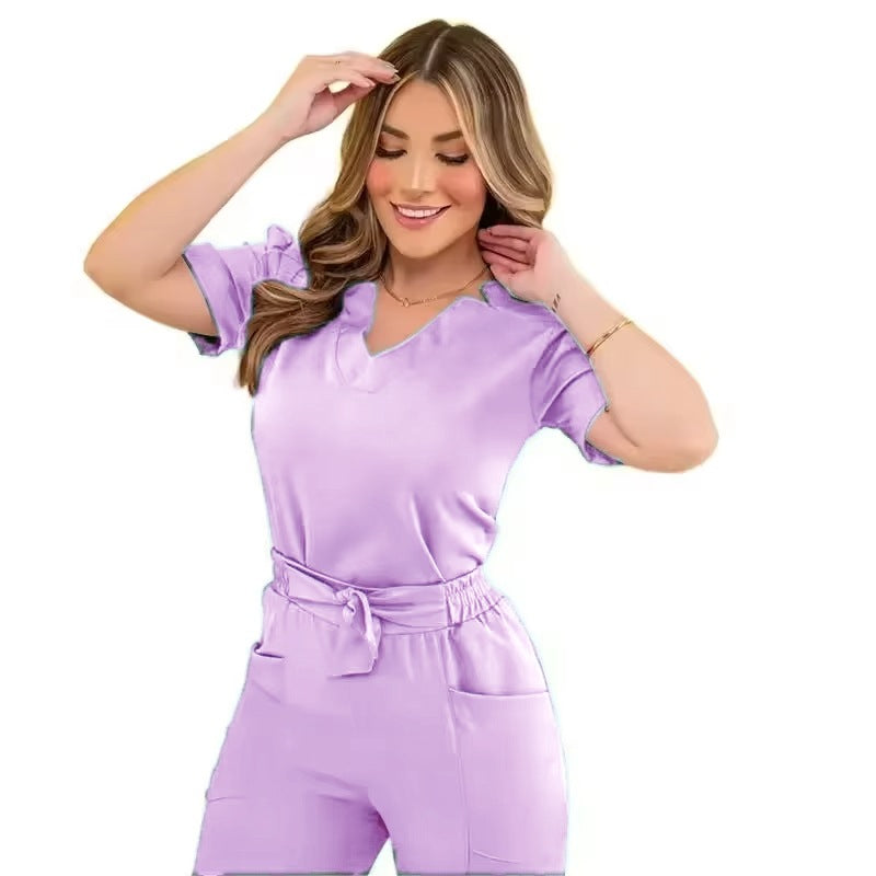 Women's Short Sleeve Work Uniform & Scrub Suit