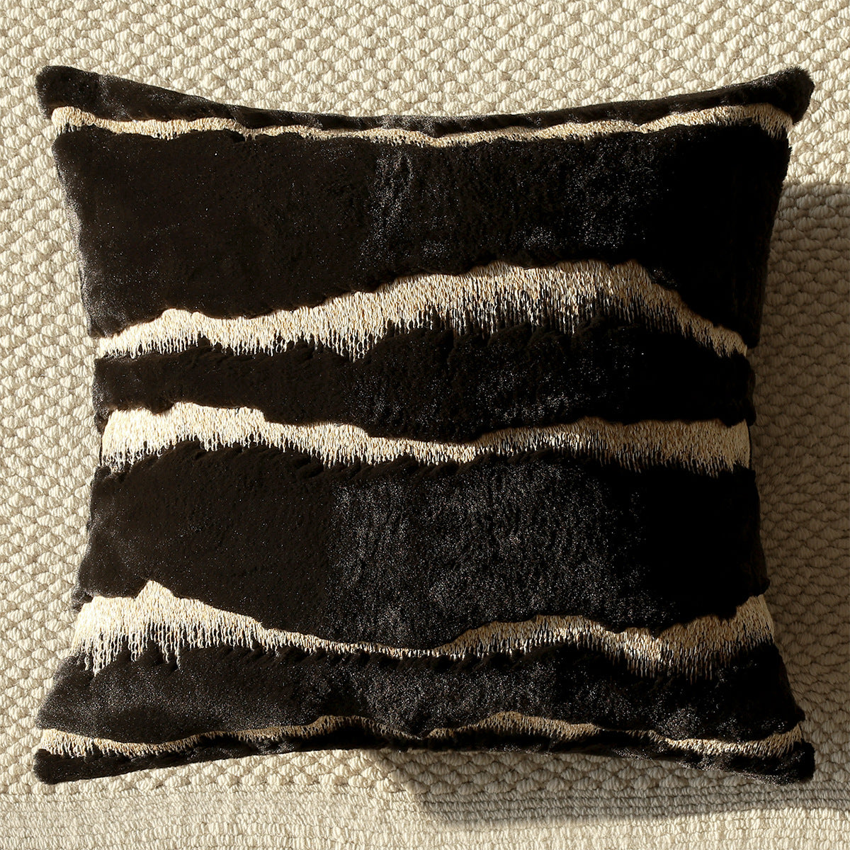 Luxury Embroidered Sofa Pillowcase – Modern Minimalist Style