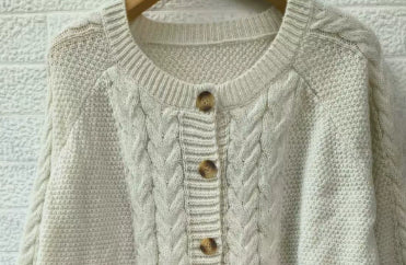 Knitted Cardigan Women's Long-sleeved Sweater