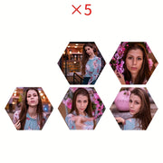 5/6/8/9/10pcs Custom PVC Hexagonal Photo Booth Frames - Personalized Wall Art & Collage Display, Modern Horizontal Design with Mirror Finish, Durable PVC Frame for Home Decor, Family Photos, Gifts…