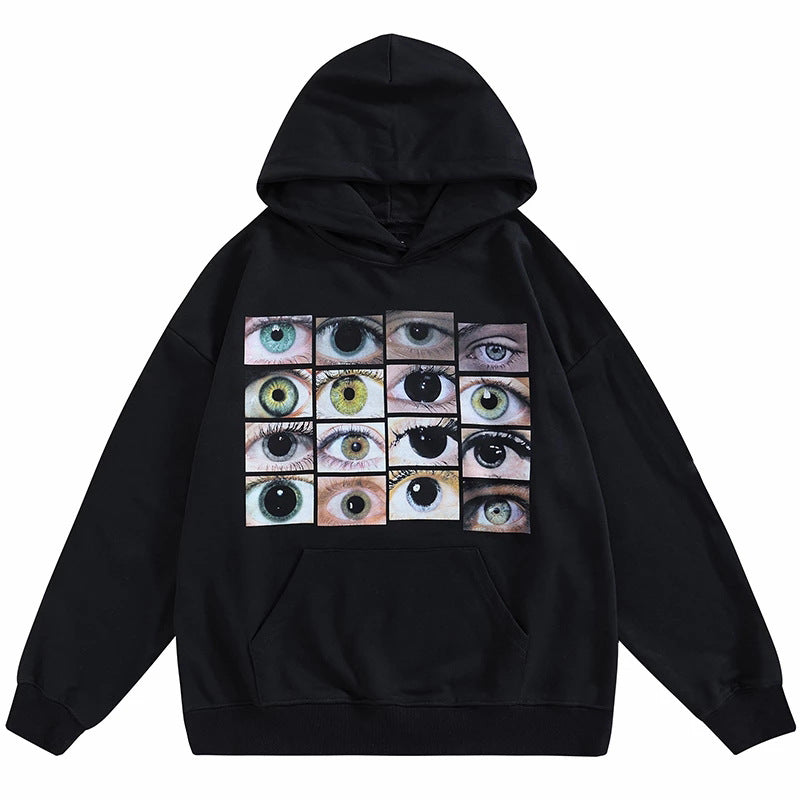 Women's Cozy Plush V-Neck Long-Sleeve Loose Hoodie