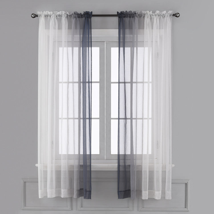 Left and Right Gradient Color Curtain Window Screen Finished Product