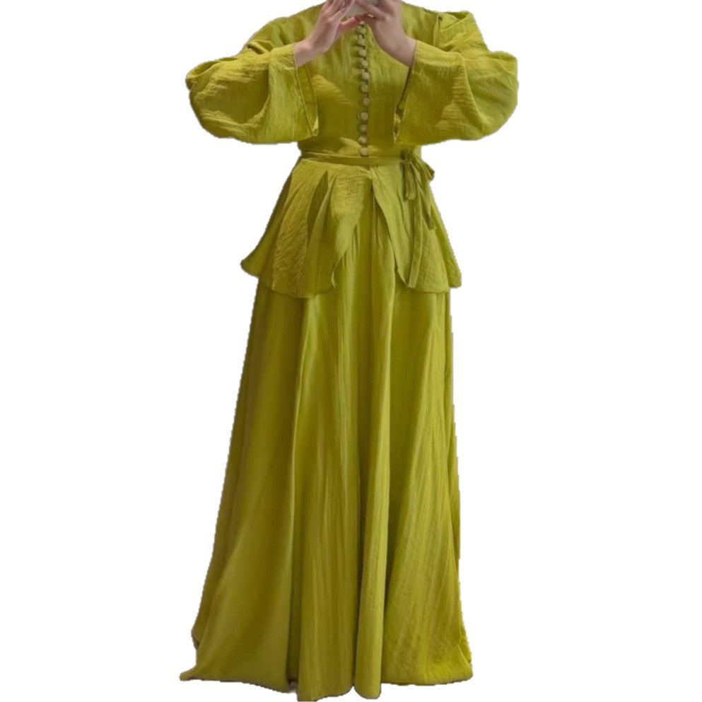 Womens Flared A-line Skirt Set