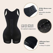 European And American Corset One-piece Zipper Bottom Crotch Belly Contracting Hip Lifting Enhanced Version