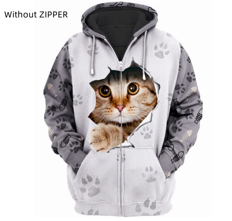 Men's Printed Hooded Casual Fashion Sweater