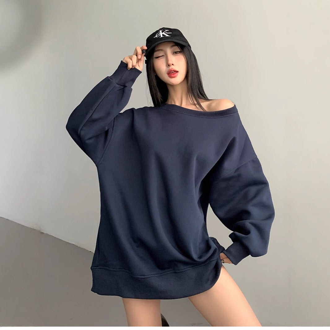 Chic Off-Shoulder Casual Loose Autumn & Winter Sweater