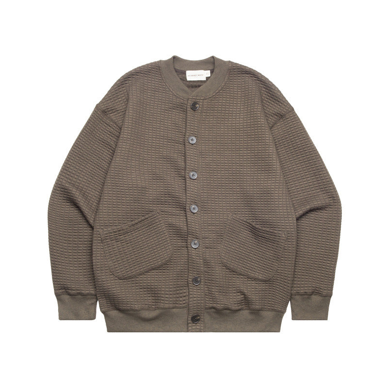 Cozy Waffle Knit Couple's Cardigan Sweater