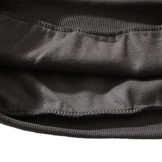 Broken Planet Puff Print Loose Fleece Casual Hooded Sweatshirt