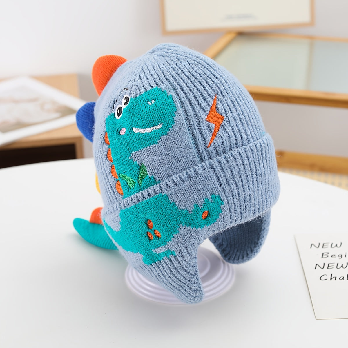 Dinosaur Ear-Protecting Winter Hat for Kids