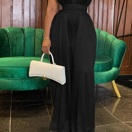 Elegant Sleeveless Wide-Leg Jumpsuit for Women