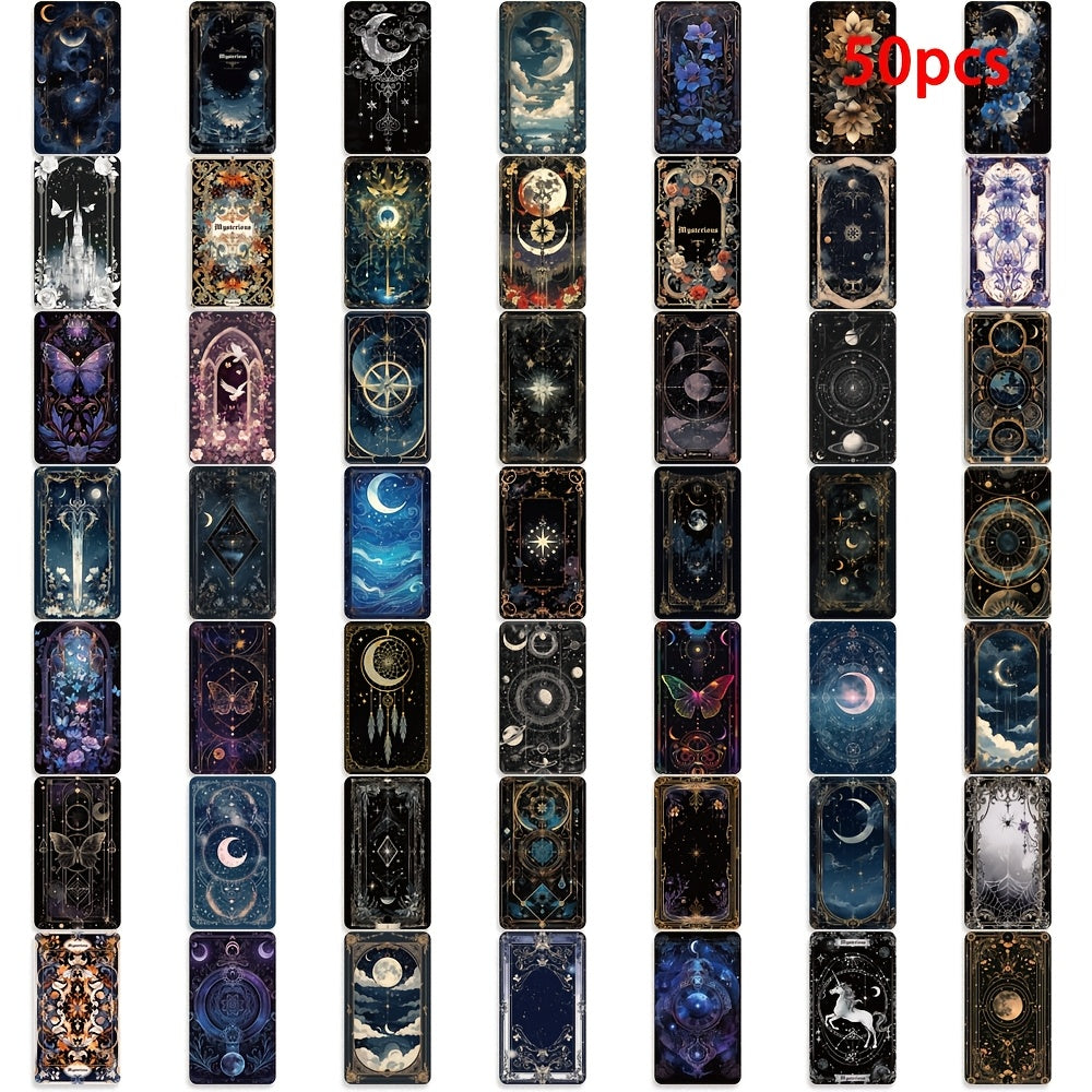 50 Mystery Journey Gothic Cartoon Animal Vinyl Stickers