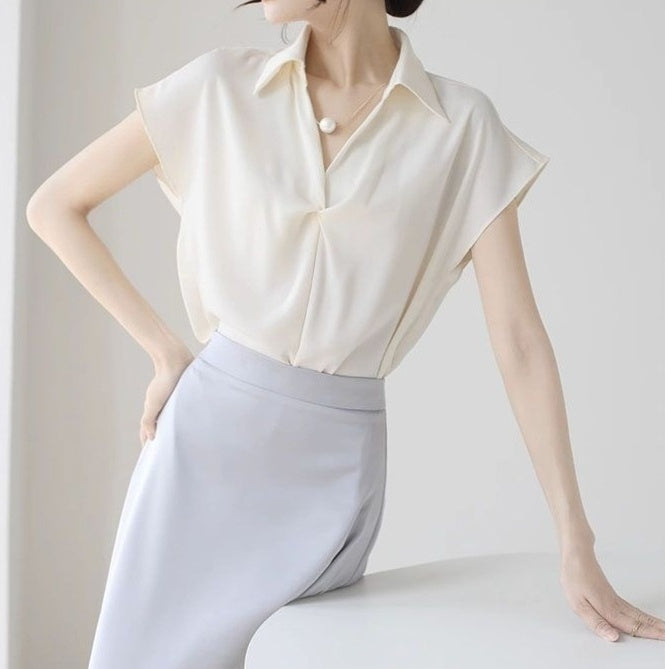 Versatile White/Pink/Green Short‑Sleeve Top – Style & Comfort