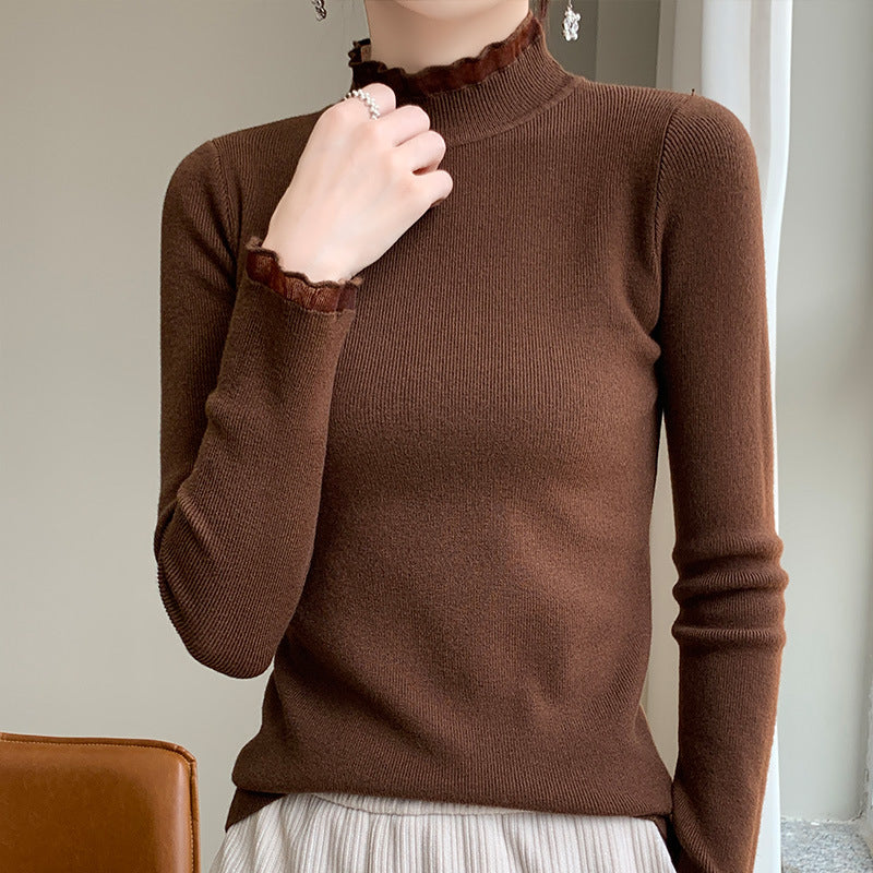 Women's Half Turtleneck Sweater Inner Wear Sweater