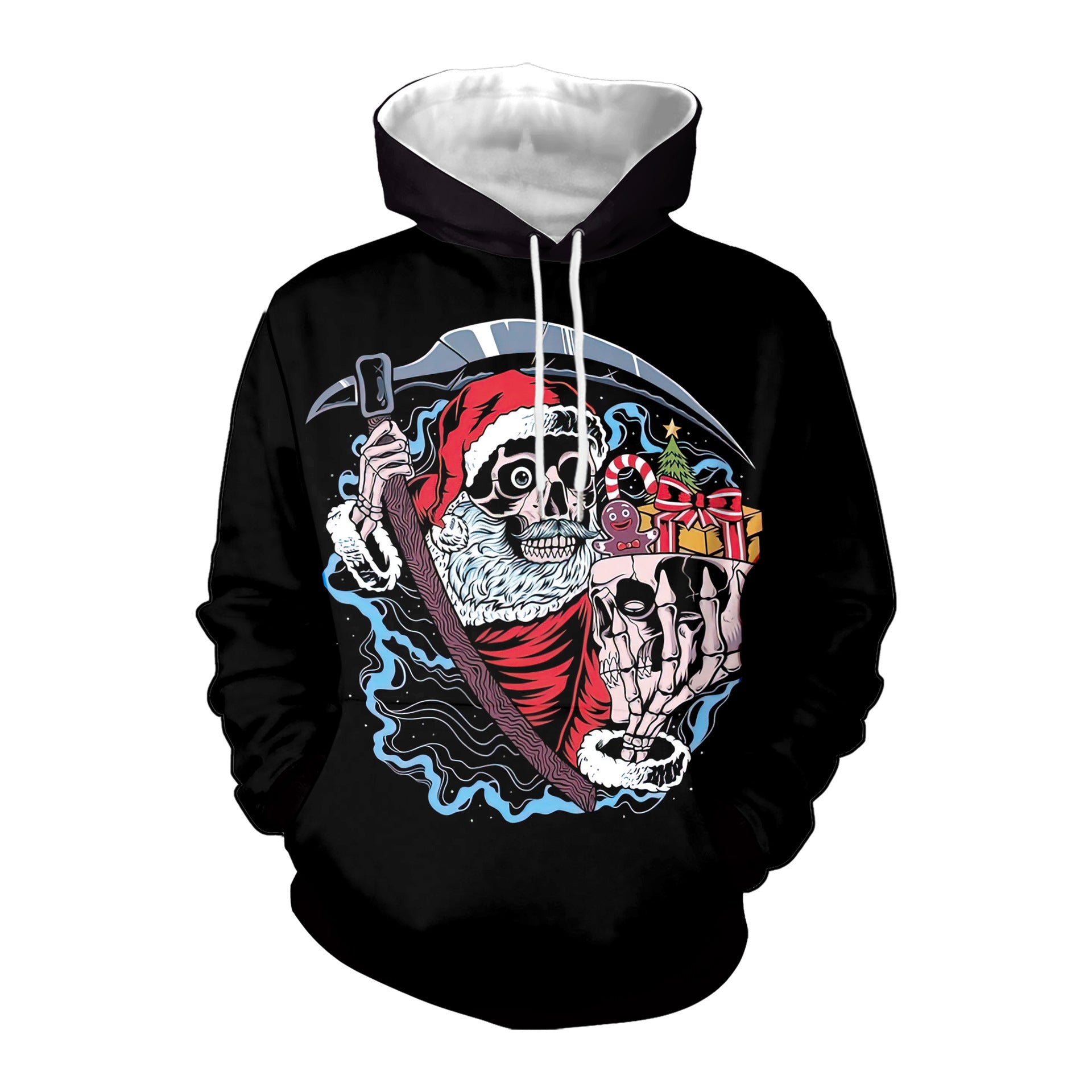 Spooky Digital Print Halloween Couple Hoodie