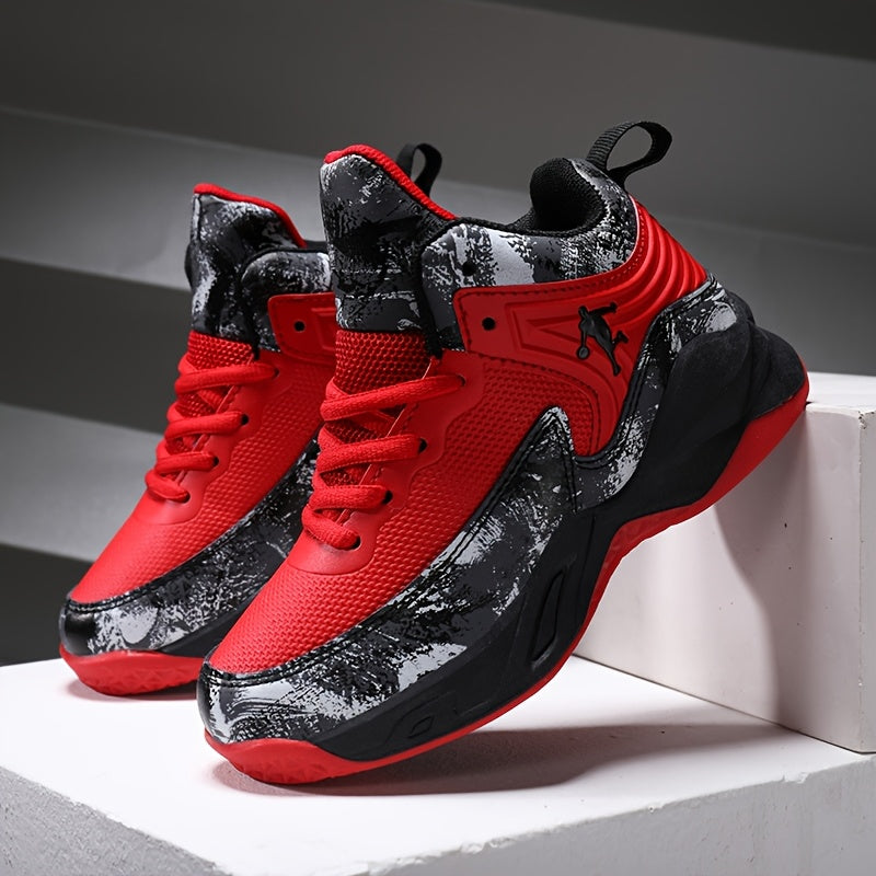 Women's High-Top Basketball Shoes with Shock Absorption