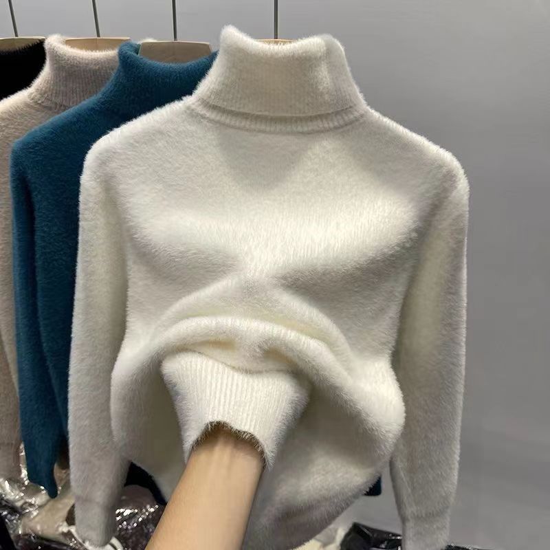 Inner Thickened Fleece-lined Top Sweater