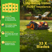 Universal Robot Lawn Mower Blade Set with Matching Screws – Spare Blade and Knife for Compatible Robot Mowers