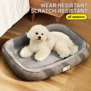 Extra Large Comfortable Pet Bed for Cats & Small Dogs - Soft Polyester Square Design, Durable All-Season Use, Mixed Colors, No Assembly Needed, Perfect for Small to Large Breeds,