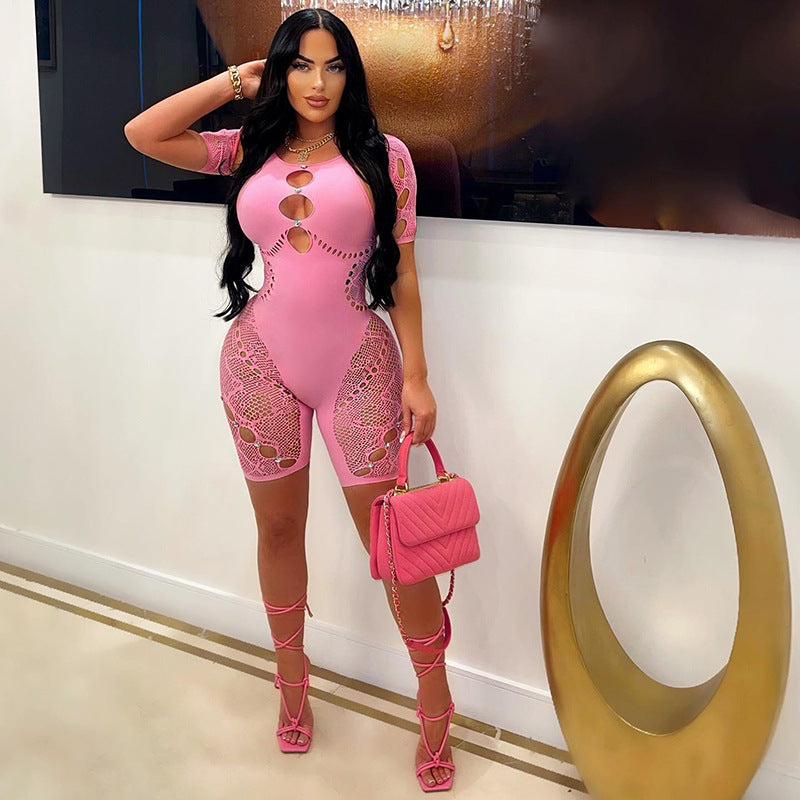 Women's Sexy Slim Fit Hollow Out Jumpsuit